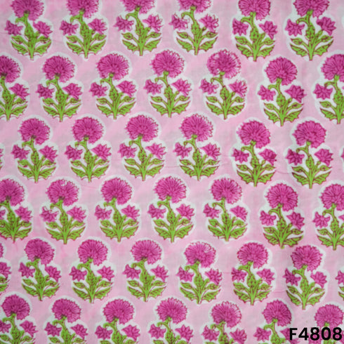 Flower Print Cambric Cotton Fabric- F4808