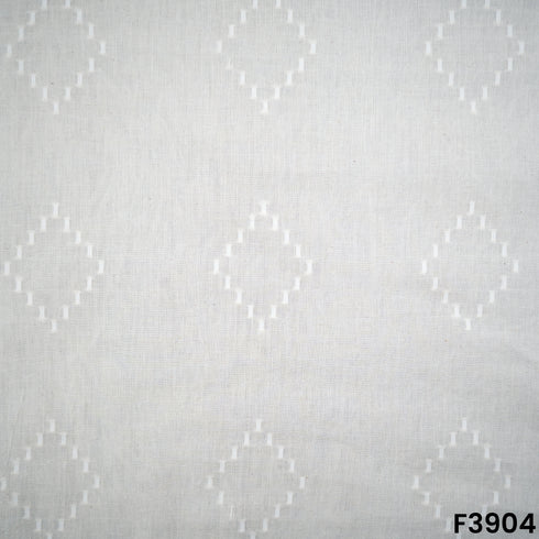 Self Jacquard Kora Cotton Fabric- F3904