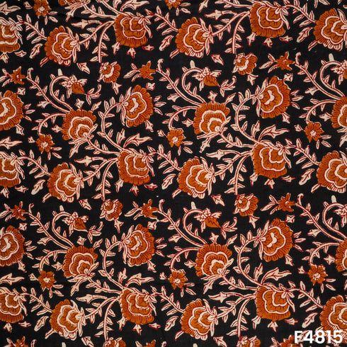 Flower Print Cambric Cotton Fabric- F4815