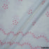 Thread Embroidered Hakoba Cotton Fabric- F4820
