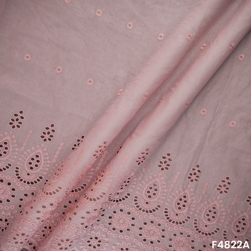 Thread Embroidered Hakoba Cotton Fabric- F4822