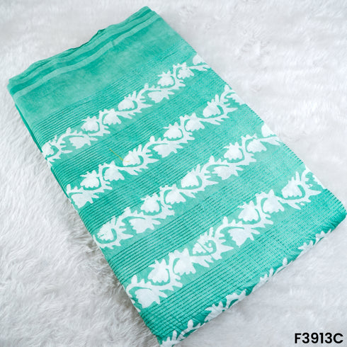 Thread Sequins Embroidered Mul Chanderi Fabric- F3913