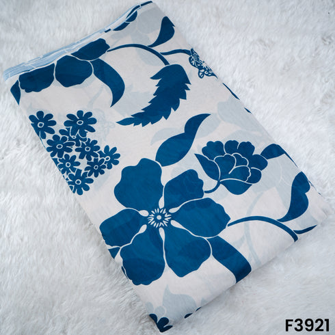 Floral Printed Mul Cotton Fabric- F3921