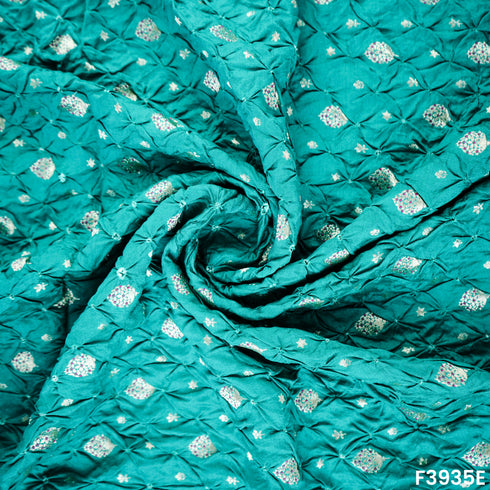 Pure bandhani silk Fabric- F3935