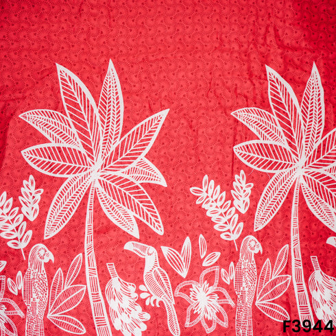 Floral Printed Modal Cotton Fabric- F3944