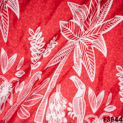 Floral Printed Modal Cotton Fabric- F3944