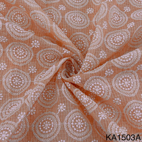 Embroidered Kota Cotton Fabric-KA1503