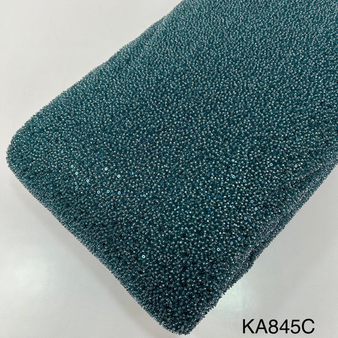 Imported Sequins Cut Dana Work Net Fabric-Ka875