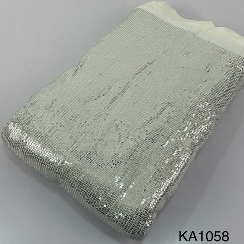 Dyeable Sequins Georgette Fabric-KA1058