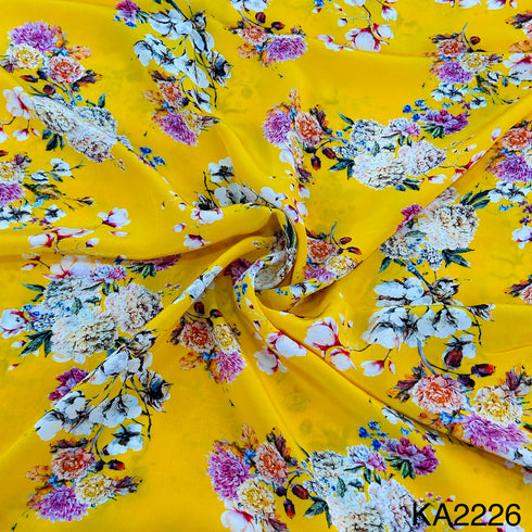 Printed Viscose Crepe Fabric-KA2226