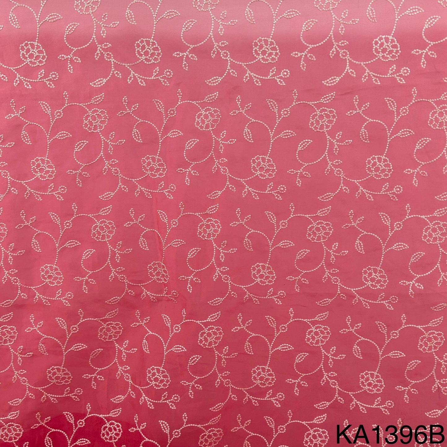 Thread Embroidered Pure Silk Organza FABRIC-KA1396
