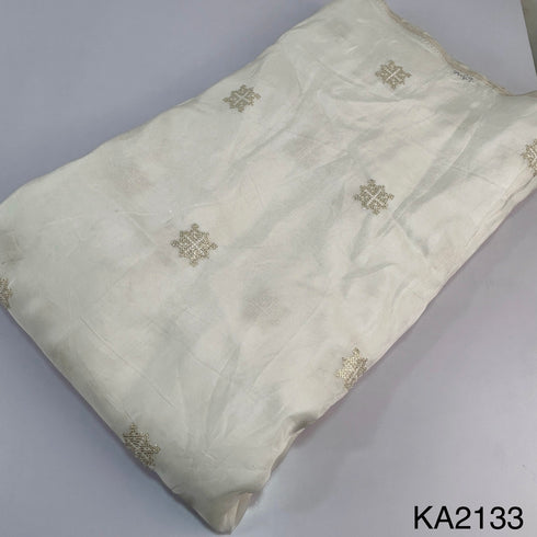 Dyeable Sequins Buti Opara Silk Fabric-KA2133