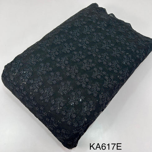 Embroidered Sequins Net Fabric-KA617