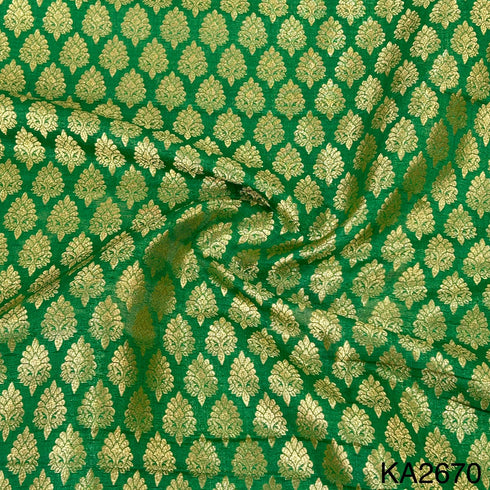 Banarasi Silk Brocade Fabric-KA2670