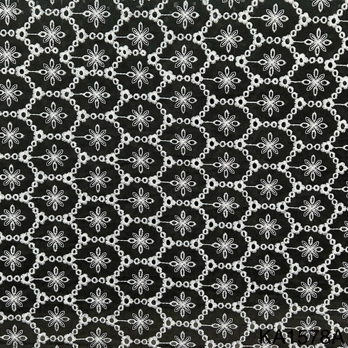 Embroidered Cotton Fabric-KA1578