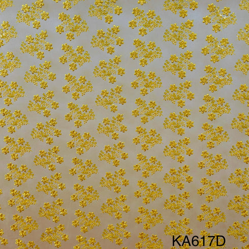 Embroidered Sequins Net Fabric-KA617