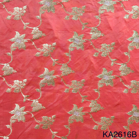 Banarasi Silk Brocade Fabric-KA2616