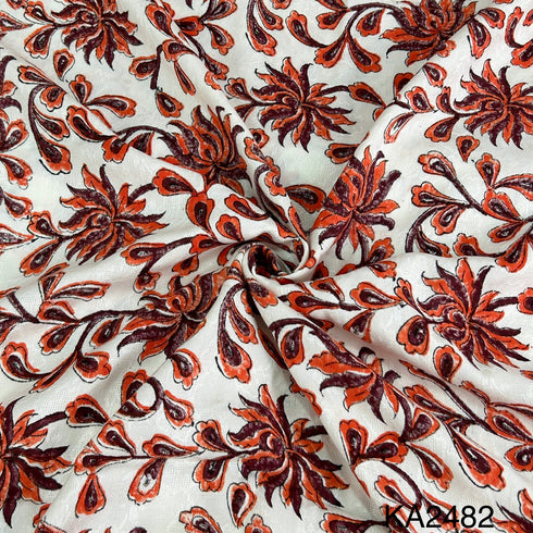 Printed Jaquard Cotton Fabric-KA2482