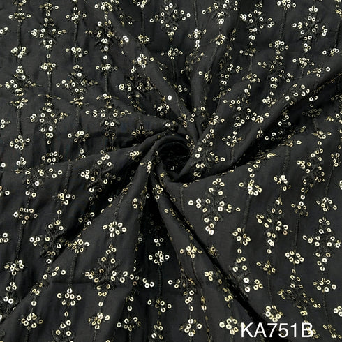 Thread Sequins Modal Silk Fabric KA751