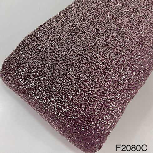 Cut Dana Work Sequins Embroidered Velvet Fabric-F2080