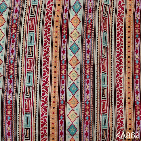 Printed Chinon Fabric - KA862