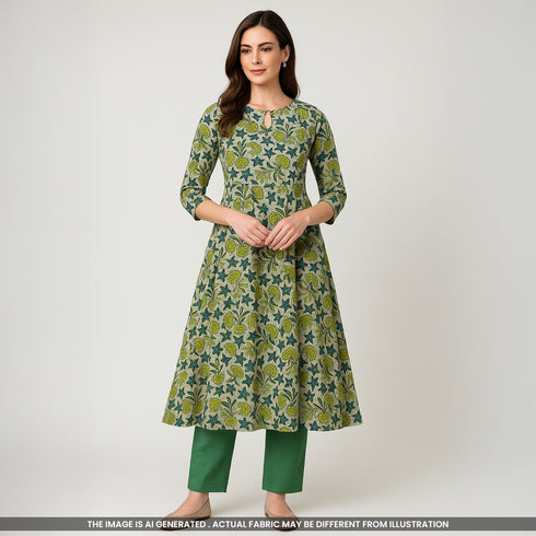 Printed Cambric Cotton Fabric- F4741