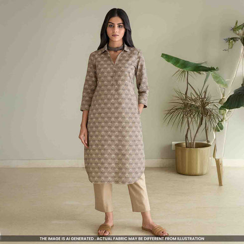 Printed Cambric Cotton Fabric- F4766