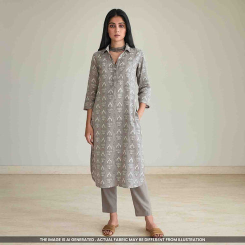 Printed Cambric Cotton Fabric- F4767