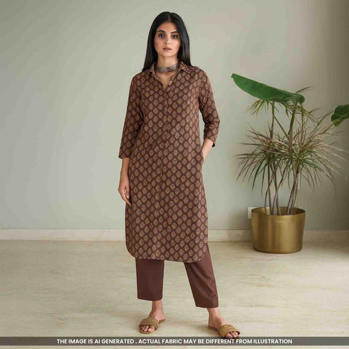 Printed Cambric Cotton Fabric- F4769