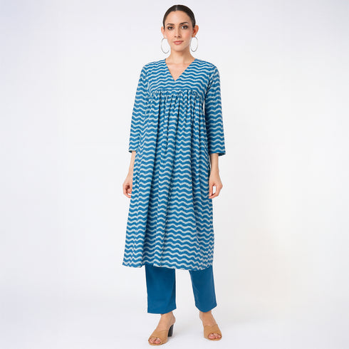 Indigo Print Modal Cotton Fabric- F4803