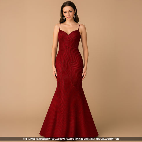 Thread Work Doria Shimmer Tissue Fabric- F4826