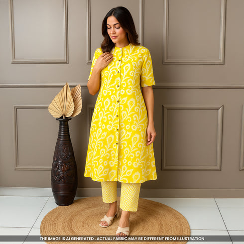 Printed Cambric Cotton Fabric- F4597