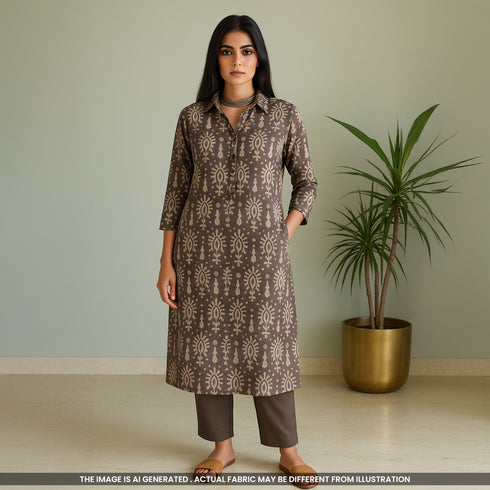 Dabu Print Modal Cotton Fabric- F4700