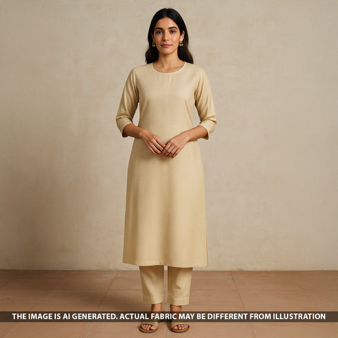 Zari Weave Pure Tissue Fabric - F5418