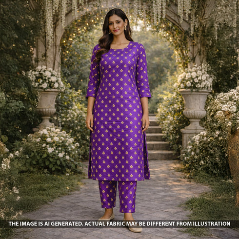 Bandhani Chanderi Silk Fabric - F5425