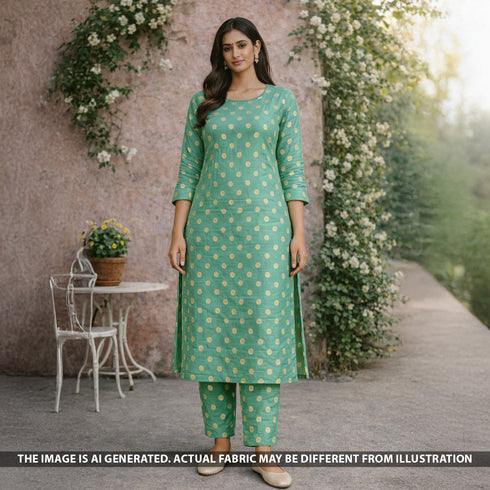 Bandhani Chanderi Silk Fabric - F5428