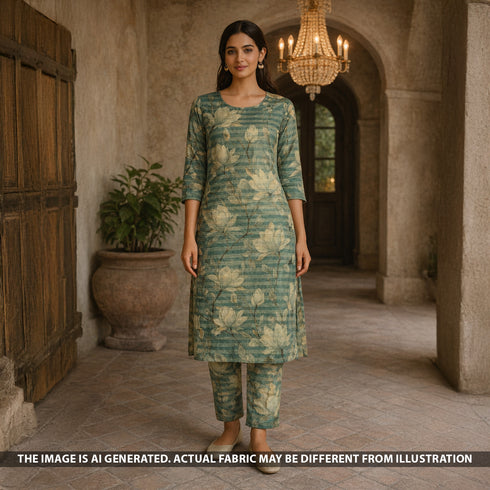 Digital Print Shimmer Tissue Fabric - F5420