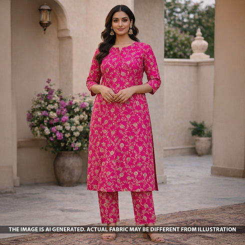 Zari Work Banarasi Brocade Silk Fabric - F5464