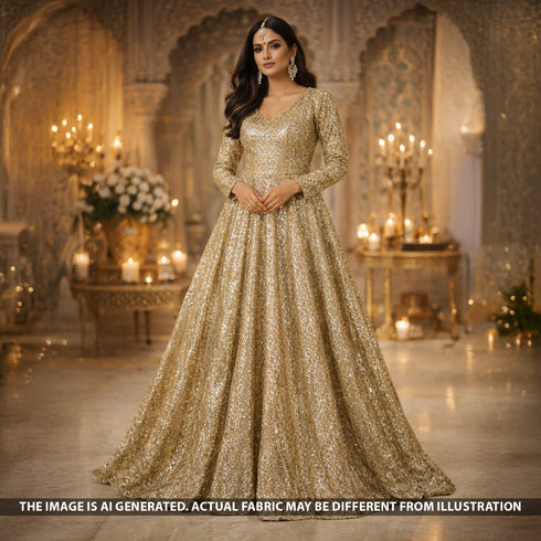 Shimmer Georgette Fabric - F5538