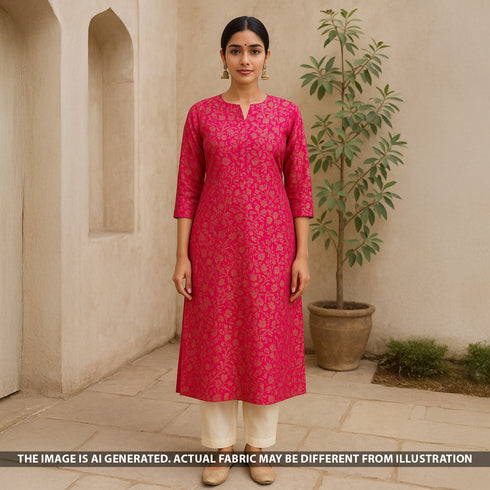 Banarasi Brocade Silk Fabric - F5342