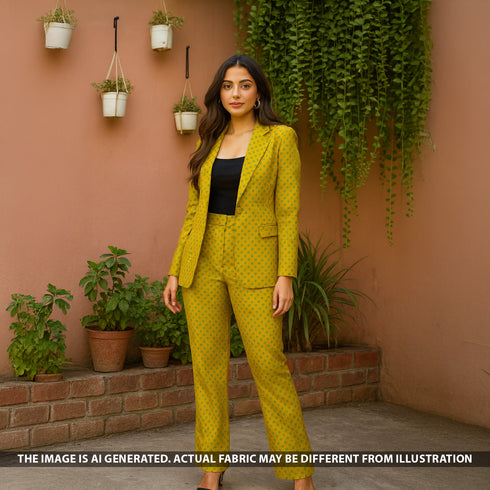 Zari Work Banarasi Brocade Silk Fabric - F5355