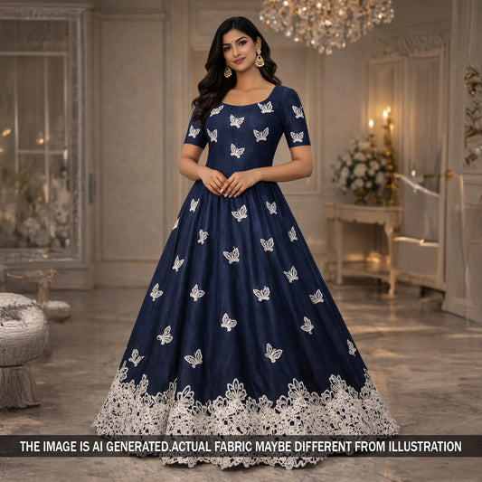 Thread Work Denim Fabric - F5914