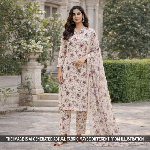 Digital Print Cambric Cotton Fabric - F5944