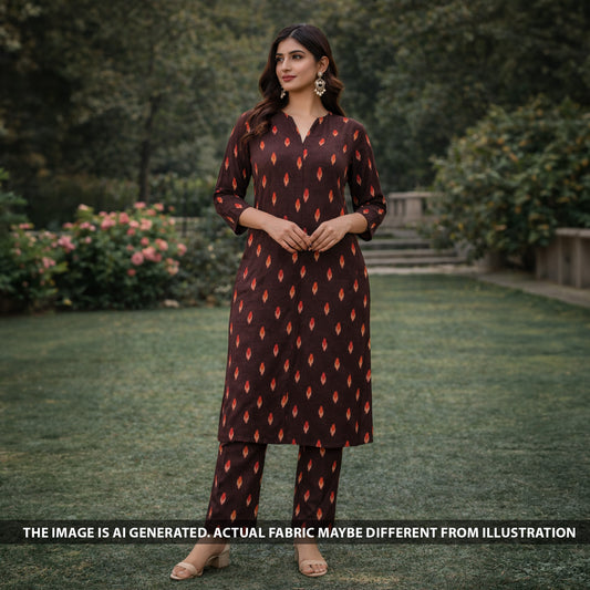 Ikkat Print Cotton Fabric - F5975