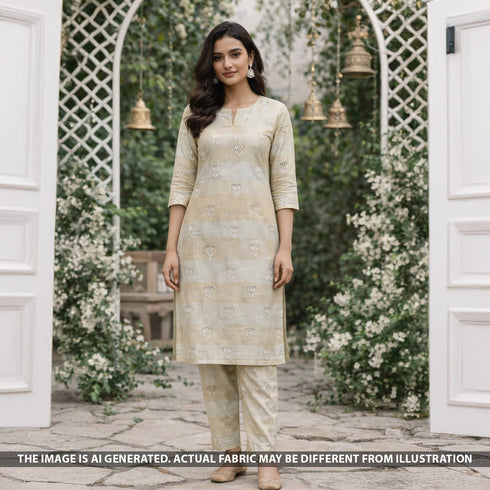 Cut Dana Thread Work Shimmer Tissue Fabric - F5667