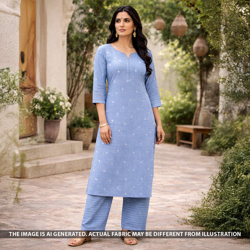 Thread Buti Handloom Cotton Fabric - F5702