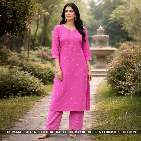 Thread Buti Handloom Cotton Fabric - F5704