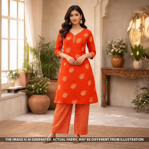 Block Print Cotton Fabric - F5725