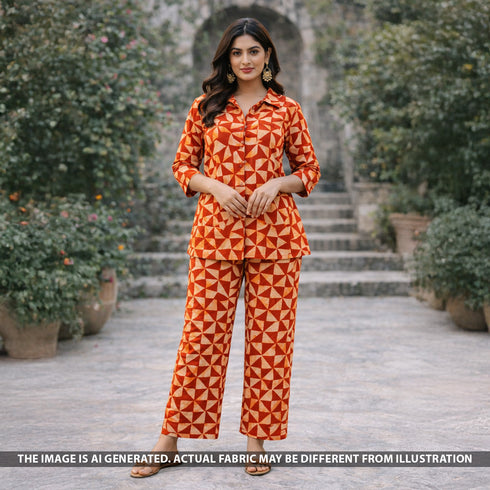 Block Print Cotton Fabric - F5730