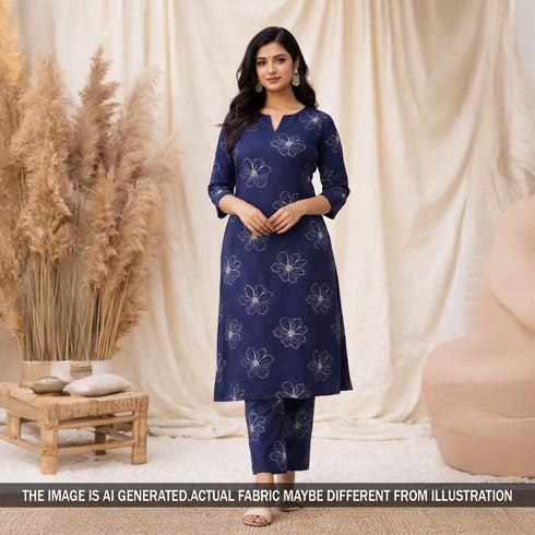 Block Print Cotton Fabric - F5775